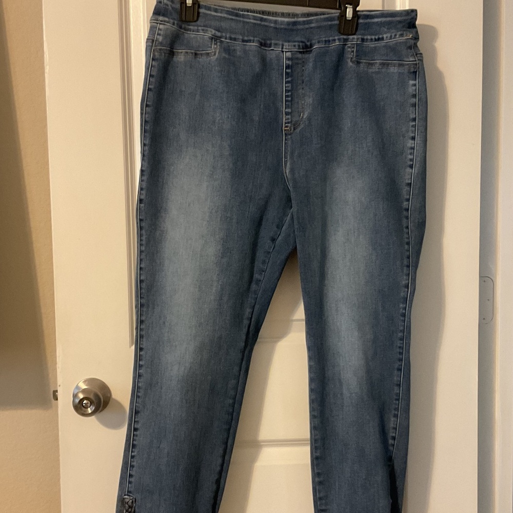 John Mark Braided Hem Jeans